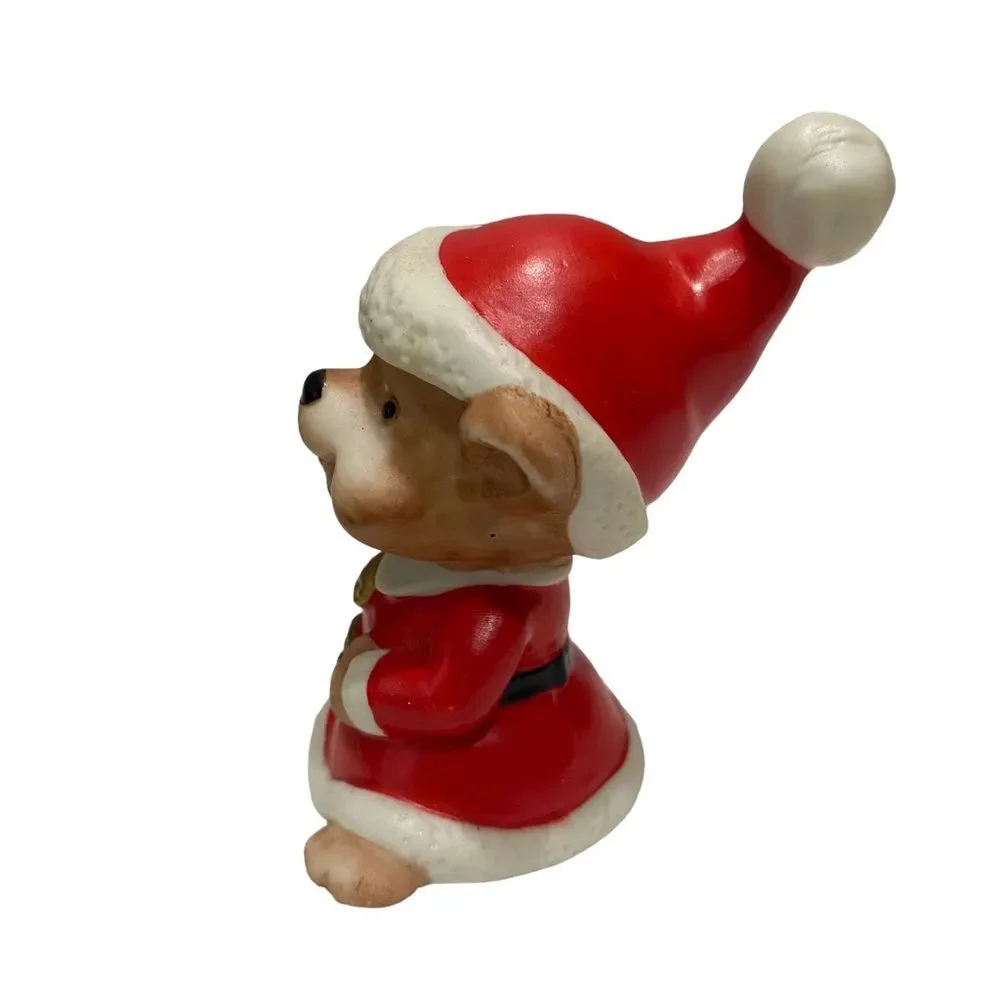 Complete Set of Three Vintage Homco Ceramic Christmas Teddy Bears 5600